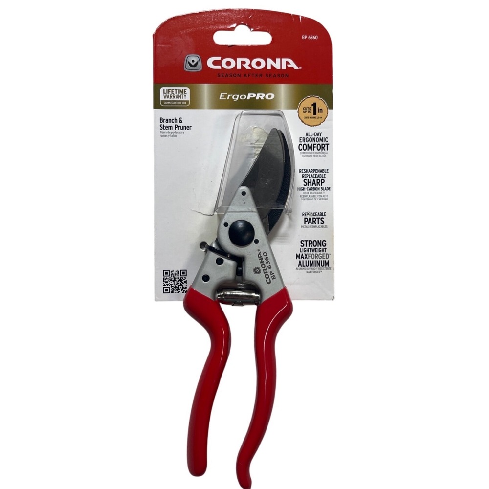 Corona ErgoPRO BP 6360 Branch Stem Pruner 1 In MaxForged Aluminum Bypass Shears